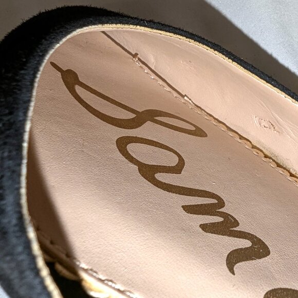 Sam Edelman | Black Suede Leather D’Orsay Flats “Rodney” | Size 8 - Picture 10 of 11